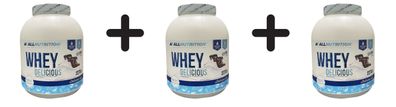 3 x Allnutrition Whey Delicious, Chocolate - 2270g