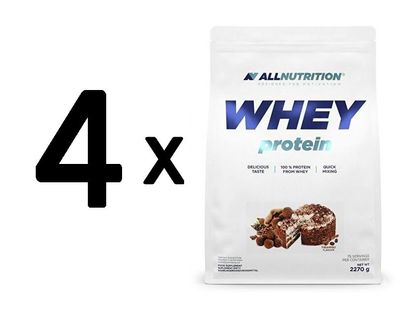 4 x Allnutrition Whey Protein, Tiramisu - 2270g