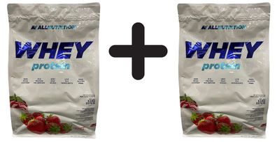 2 x Allnutrition Whey Protein, Strawberry - 2270g