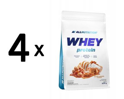 4 x Allnutrition Whey Protein, Salted Caramel - 2270g
