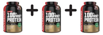 3 x Nutrend 100% Whey Protein, Chocolate & Hazelnut - 2250g