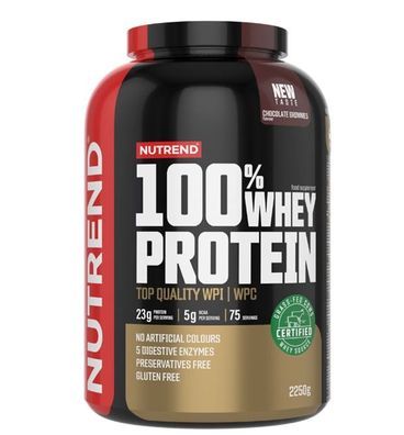 100% Whey Protein, Chocolate Brownies - 2250g