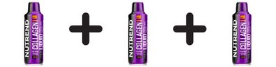 3 x Nutrend Collagen Liquid, Orange - 500 ml