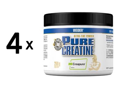 4 x Weider Pure Creatine (250g)