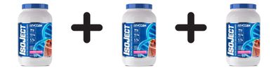 3 x Evogen IsoJect, Strawberry Smoothie (EAN 810121056677) - 825g