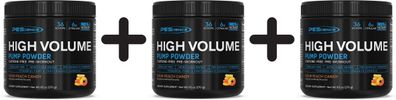 3 x PEScience High Volume (New Formula), Sour Peach Candy - 270g