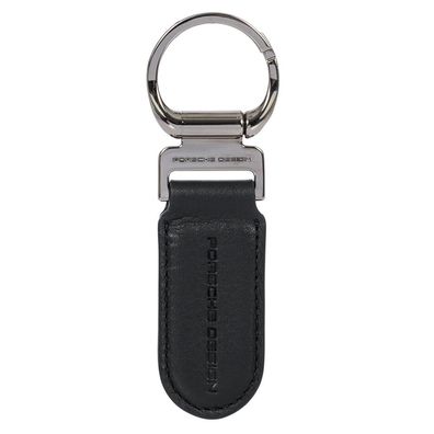Porsche Design Keyring Oval OKY08806, Black, Herren