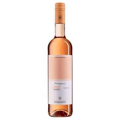 Freyburg-Unstrut Portugieser Weißherbst 0,75 l - Rosewein halbtrocken, Saale-Unstrut