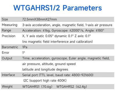 WitMotion Wtgahrs1 IMU Neigungsmesser AHRS 10 Achsen mit GPS