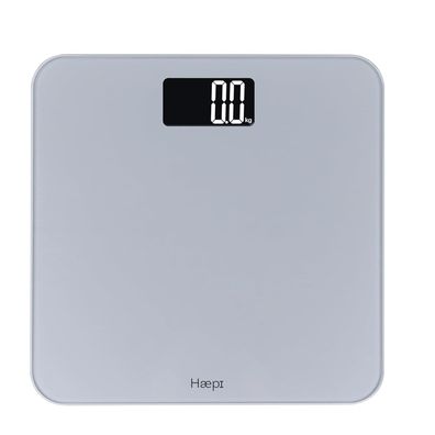 Haepi Digitale Personenwaage Glasplattform bis 180 kg beleuchtetes Display