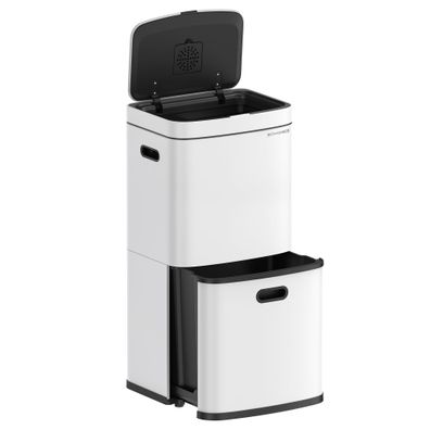 Songmics Defekt Mélleimer Kéche 3 Fächer 2x10 L und 30 L Mélltrennsystem
