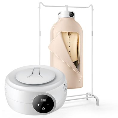 VEVOR tragbarer Wäschetrockner 600 W faltbar PTC-Heizung LED 5-Std-Timer