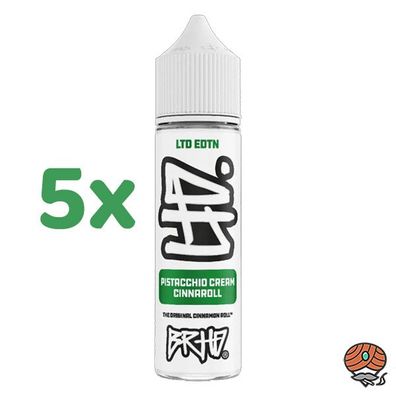 BRHD Barehead Pistacchio Cream Cinnaroll, Longfill Aroma Liquid 5x 10ml