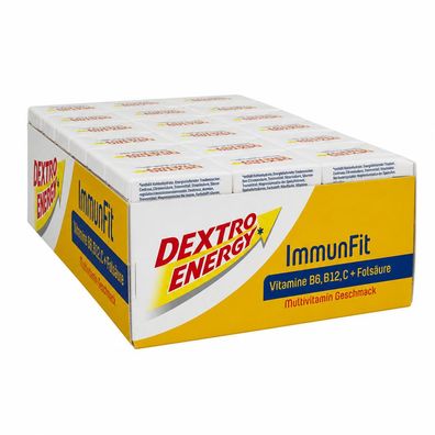 Dextro Energy ImmunFit, Traubenzucker mit multivitamin Geschmack, 18x 46g