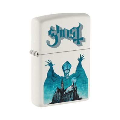 Zippo Benzin-Feuerzeug weiß color Ghost Opus 60007813, unbefüllt