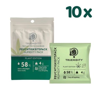 Truemidity 58% RH, 10 Pack à 4g Befeuchtungssystem Plant Edition