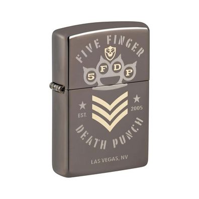 Zippo Benzin-Feuerzeug Ebony Five Finger Death Punch Est 2005 60007799 unbefüllt
