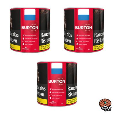Burton Red / Rot Volumentabak Dose 3x 39g