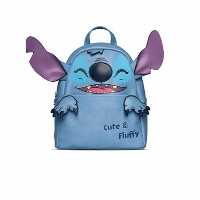 Niedlicher & flauschiger Stitch Mini-Rucksack