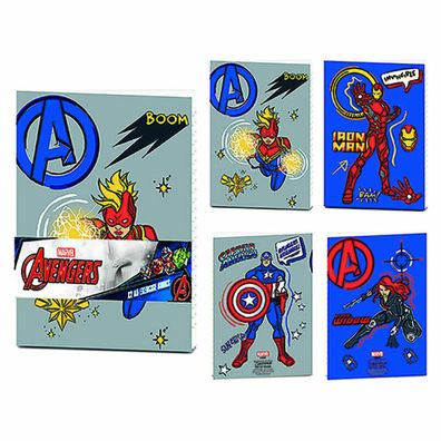 Pack x2 Schulhefte A5 Avengers ( ero Club) 21 x 14,5 cm