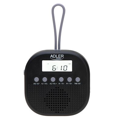 Adler AD 1912 Wasserdichtes Radio IPX4 mit Uhr & Alarmfunktion