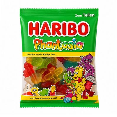 HARIBO Phantasia Tüte, Fruchtgummi, teilweise mit Schumzucker 175g
