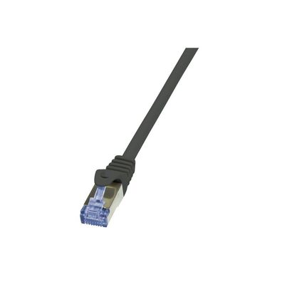 LogiLink Patchkabel CAT6A S/FTP AWG26 PIMF 3,00m schw