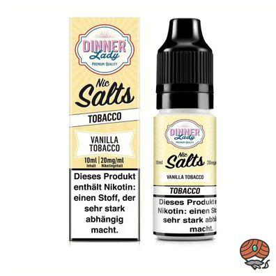 Dinner Lady Vanilla Tobacco Nikotinsalz 20mg/ml Nikotin 50/50 Liquid 10ml