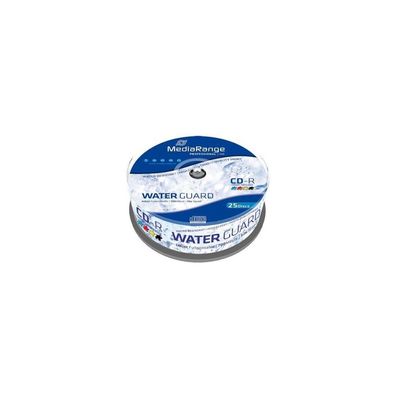 MediaRange MediaRange CD-R 700MB 25pcs Spindel 52x Waterguard fullpri
