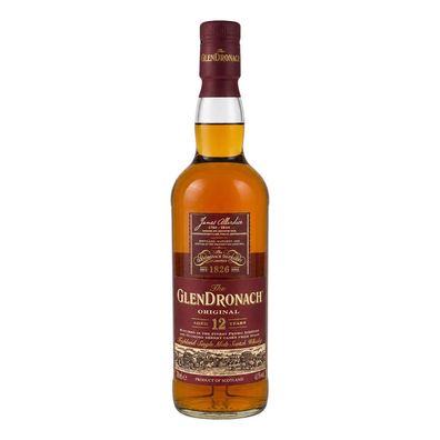 The GlenDronach 12 Jahre, Highland Single Malt Scotch Whisky, 43% Vol. 0,7 l