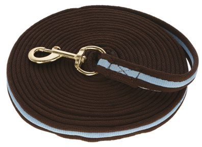 Covalliero Longierleine Softlonge braun/hellblau