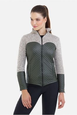 Cavalliera Reitjacke Majesty, wasserdichte Einsätze, khaki/braun melange