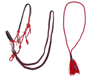 QHP Knotenhalfter kombi Liberty Rot