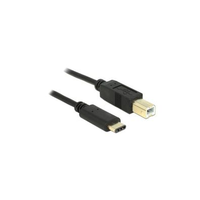 DELOCK USB Kabel Delock C -> B St/St 2.00m schwarz