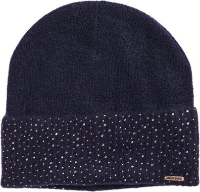 Kingsland KLsafiya Damen Strickmütze HW/22 navy Rippstrick Optik