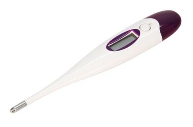 Kerbl Digital Fieberthermometer lila mit starrer Sonde 2136
