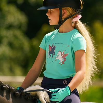 Imperial Riding T-Shirt Kinder IRHSky tiffy türkis mit Pegasus Motiv
