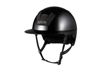 Kask Reithelm KOOKI Lady black shine Swarovski carpet