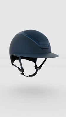 Kask Reithelm STAR Lady Chrome navy mit Steinen am Kinnriemen