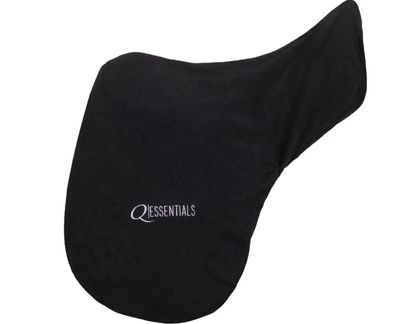 QHP Sattelschoner Sattelüberzug schwarz Fleece