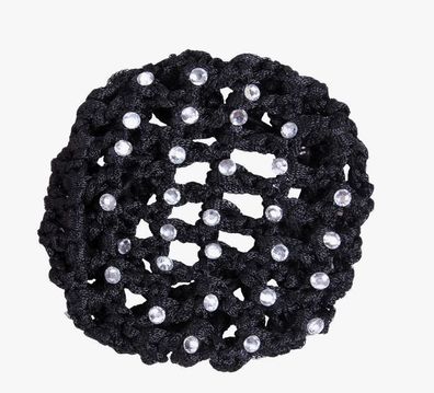 QHP Haarnetz Diamond schwarz