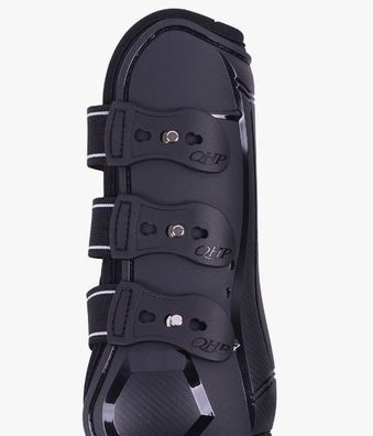 QHP Gamaschen Champion Airflow schwarz Tendon Boots Schnellverschluss