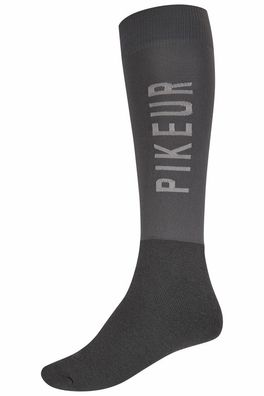 Pikeur Knee Socks Studs Damen Socken anthrazit Sports HW 2024