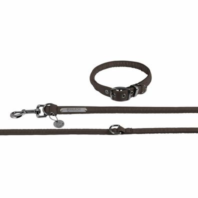 Eskadron Hundeset Faux Leather teak brown Platinum 2024
