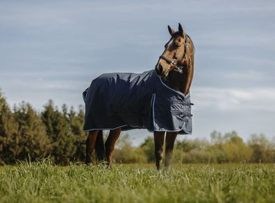Ekkia Riding World Outdoordecke Weidedecke ECO 600D marineblau 0g Regendecke