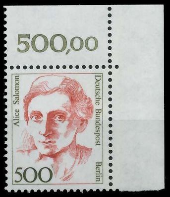 BERLIN DS FRAUEN Nr 830 postfrisch ECKE-ORE X805DEA