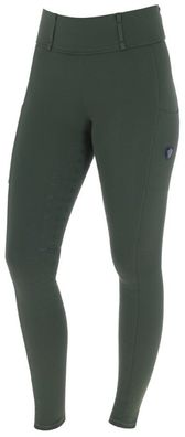 Covalliero Damen Riding Tight Grip opal green Reit Leggings H/W 24