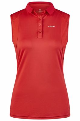 Pikeur Damen Poloshirt ärmellos red flame Sports FS25