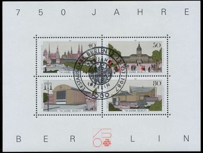 BERLIN BLOCK Kleinbogen Block 8 ESST X82800E