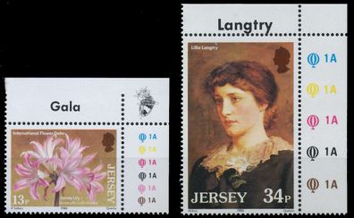 JERSEY 1986 Nr 372-373 postfrisch ECKE-ORE XAEA986